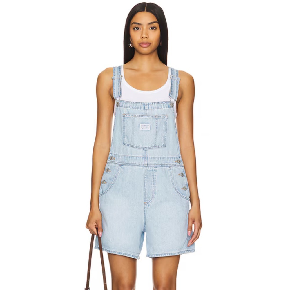 Levi’s denim overall shorts